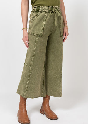 KNIT EASY PANT OLIVE