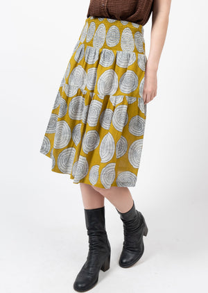 Swirl Tiered Skirt