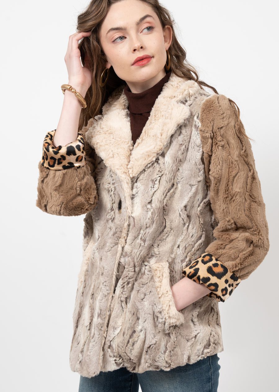 Patchwork Fur Jacket