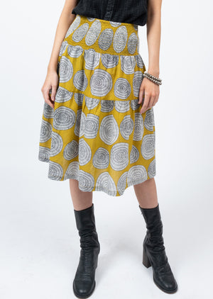 Swirl Tiered Skirt