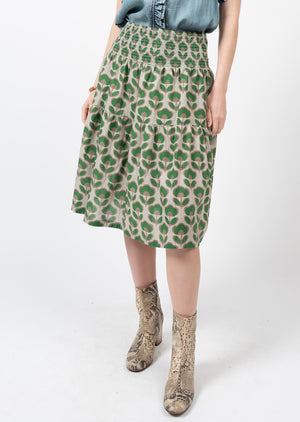 Pop Flower Tiered Skirt