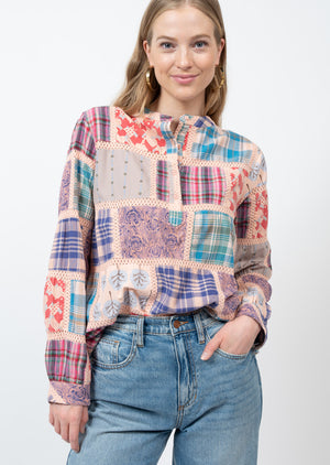 Patchwork Patterned Top