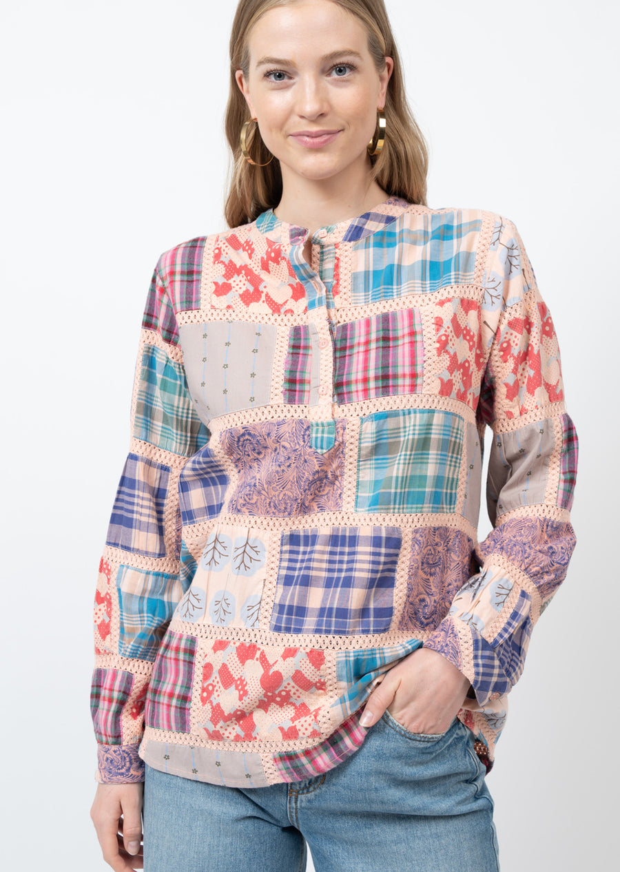 Patchwork Patterned Top