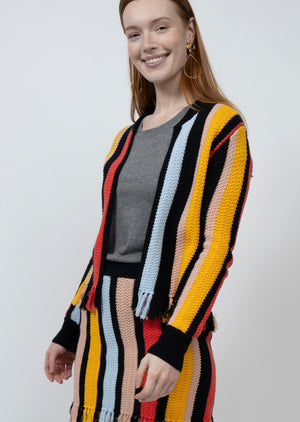 Stripe knit Jacket