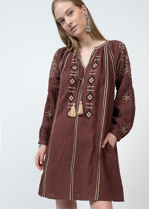 Tribal Embroidered Dress