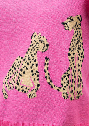 Cheetah Crop Sweater